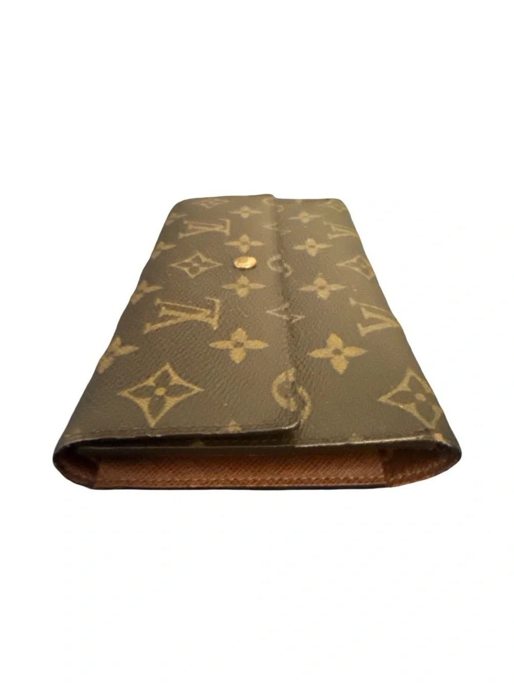 Louis Vuitton Monogram Canvas Continental Wallet in Brown and Gold
